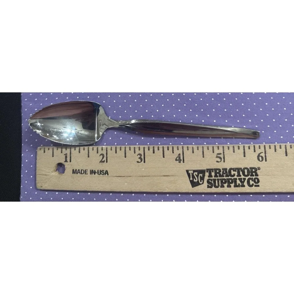 W.M. Rogers MFG. CO. Grapefruit Spoons Spoon Stainless USA Set Of 9‎